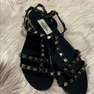 PVC Rockstud Flat Sandal